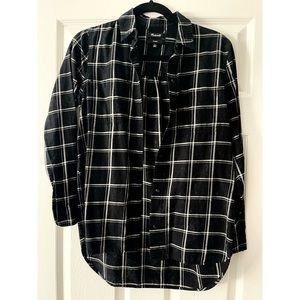 Madewell BW Plaid Button Down